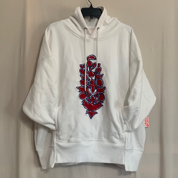 Free People Sprint To The Finish Chenille Logo Hoodie - Picture 5 of 9